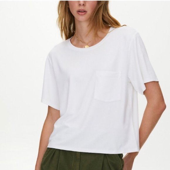 Wilfred Free Pocket T-Shirt Black Oversized XXS - Picture 2 of 6